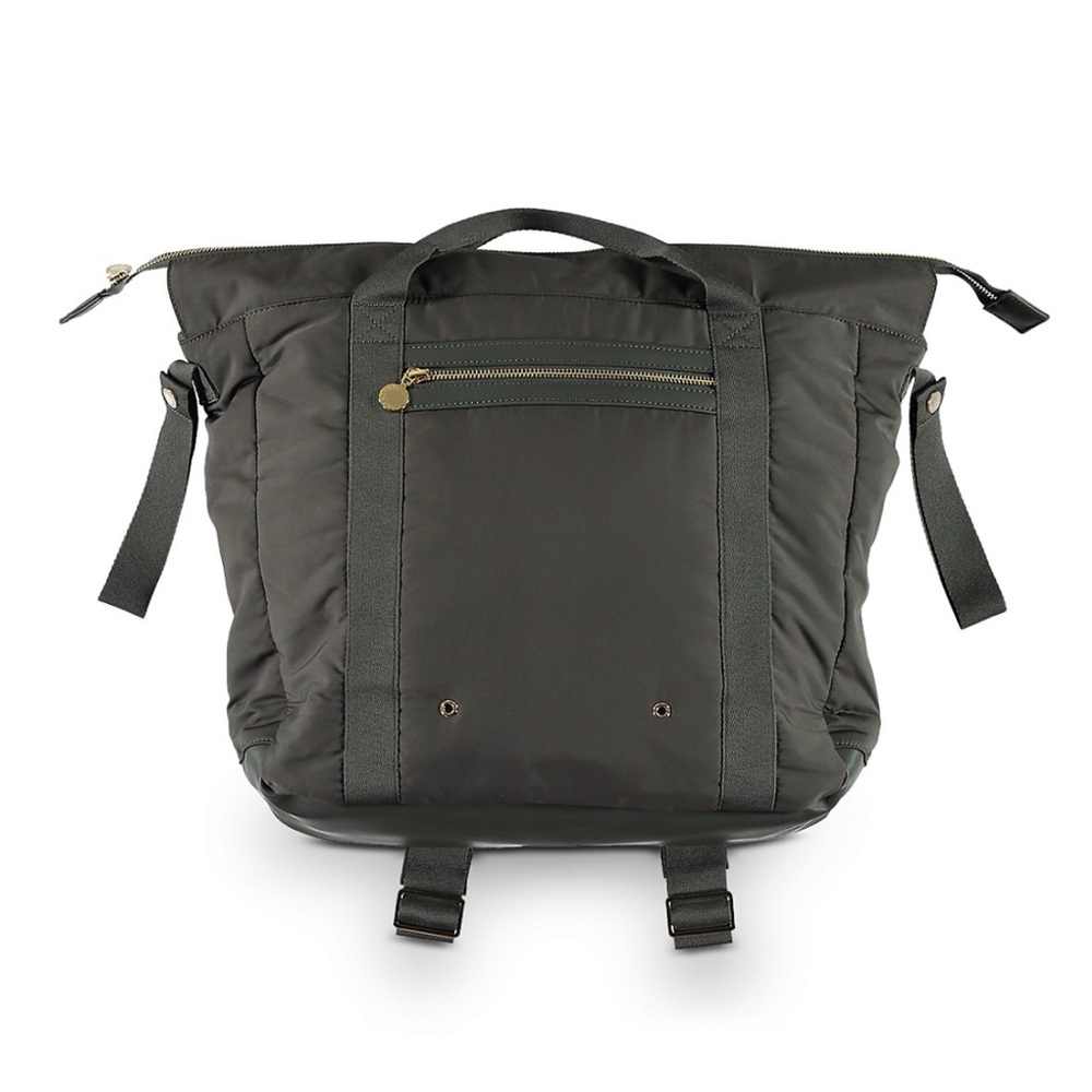 NWT Stella McCartney Diaper Bag Backpack Grey Olive